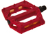 Pedali Flat Rosso